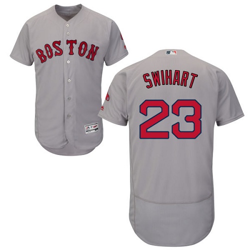 Red Sox #23 Blake Swihart Grey Flexbase Authentic Collection Stitched MLB Jersey